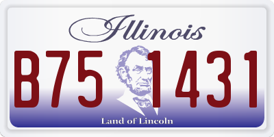 IL license plate B751431