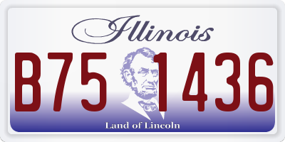 IL license plate B751436