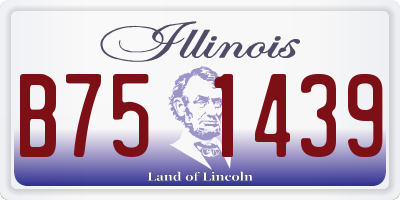 IL license plate B751439