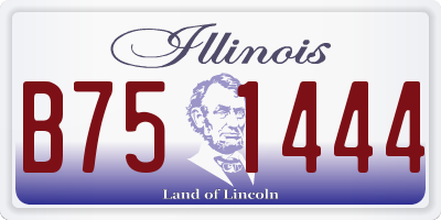 IL license plate B751444