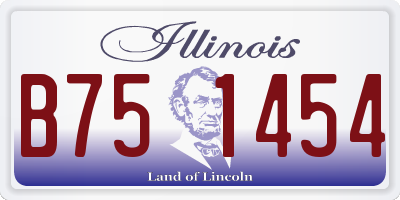 IL license plate B751454