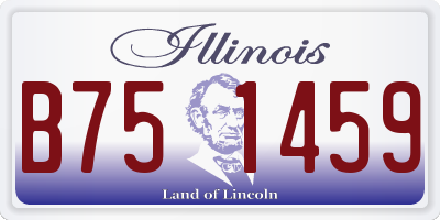 IL license plate B751459
