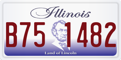 IL license plate B751482