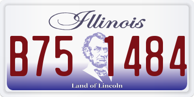 IL license plate B751484