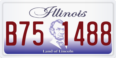 IL license plate B751488