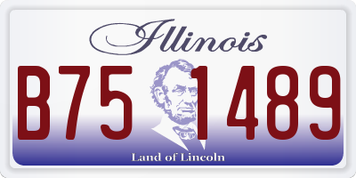 IL license plate B751489