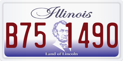 IL license plate B751490