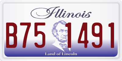 IL license plate B751491