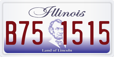 IL license plate B751515