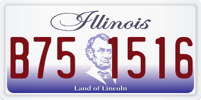 IL license plate B751516
