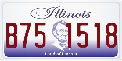 IL license plate B751518