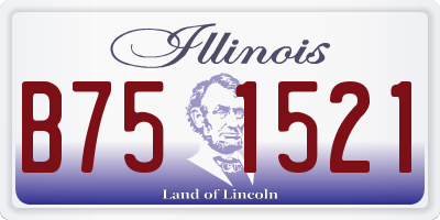 IL license plate B751521