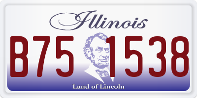 IL license plate B751538