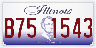 IL license plate B751543