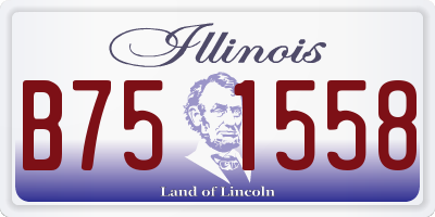 IL license plate B751558