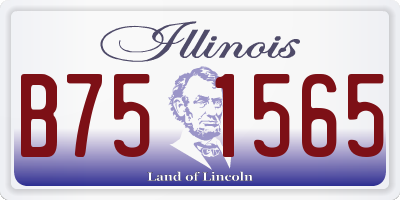 IL license plate B751565