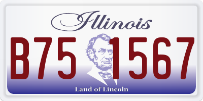 IL license plate B751567