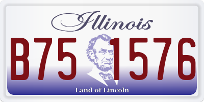 IL license plate B751576