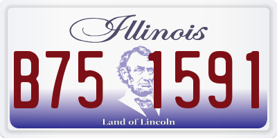 IL license plate B751591