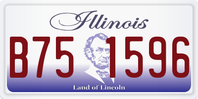 IL license plate B751596