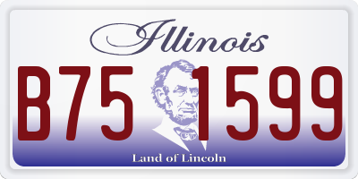IL license plate B751599