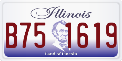 IL license plate B751619