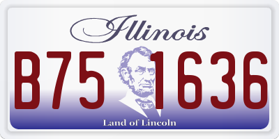 IL license plate B751636