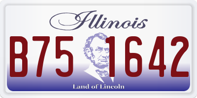 IL license plate B751642
