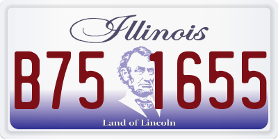 IL license plate B751655