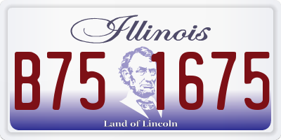 IL license plate B751675
