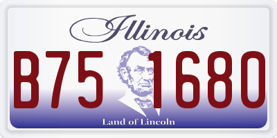 IL license plate B751680