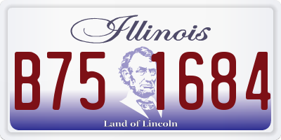 IL license plate B751684