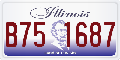 IL license plate B751687