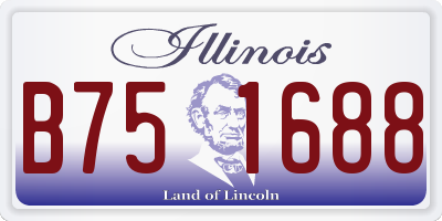 IL license plate B751688