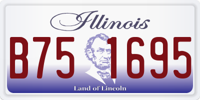 IL license plate B751695