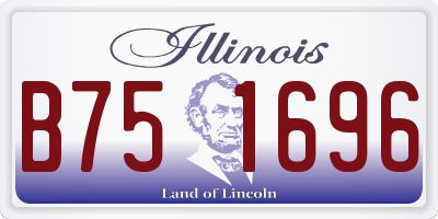 IL license plate B751696