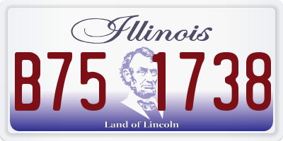 IL license plate B751738