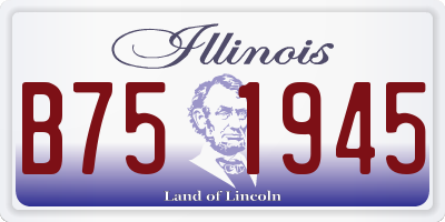 IL license plate B751945