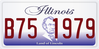 IL license plate B751979