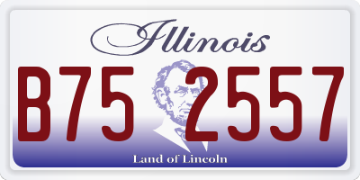 IL license plate B752557