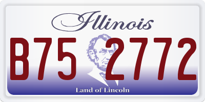 IL license plate B752772