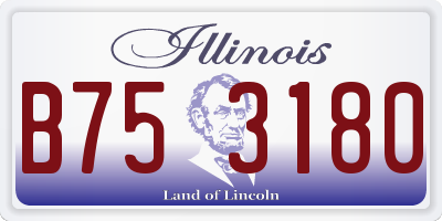 IL license plate B753180