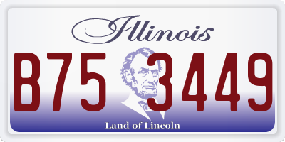 IL license plate B753449