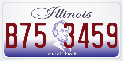 IL license plate B753459