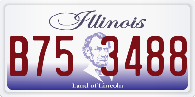 IL license plate B753488