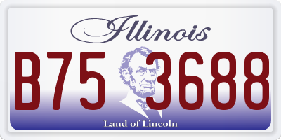 IL license plate B753688