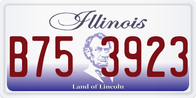 IL license plate B753923