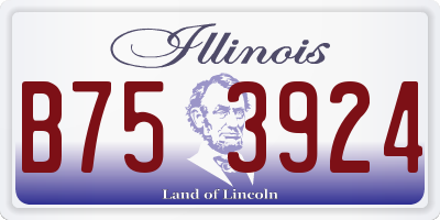 IL license plate B753924