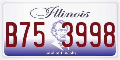 IL license plate B753998