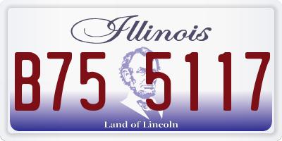 IL license plate B755117